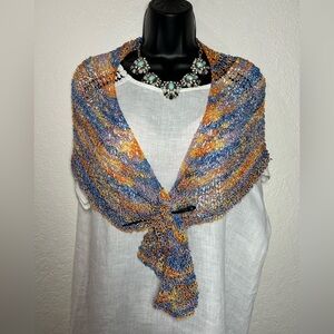 Multicolor Knit Shawl